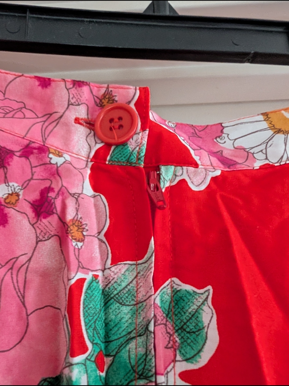 Hell Bunny Rockabilly Floral Swing Circle Skirt - Picture 6 of 10